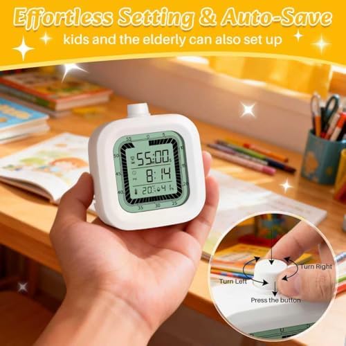 4 in 1 Visual Digital Timer, Pink