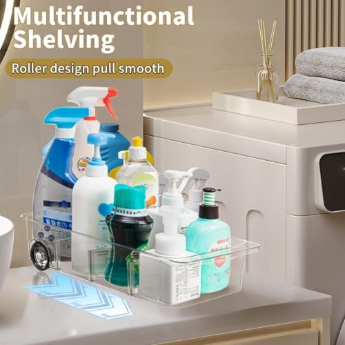 Roll-Out Refrigerator Organizers and Storage, 3 Pack Drawer Fridge
