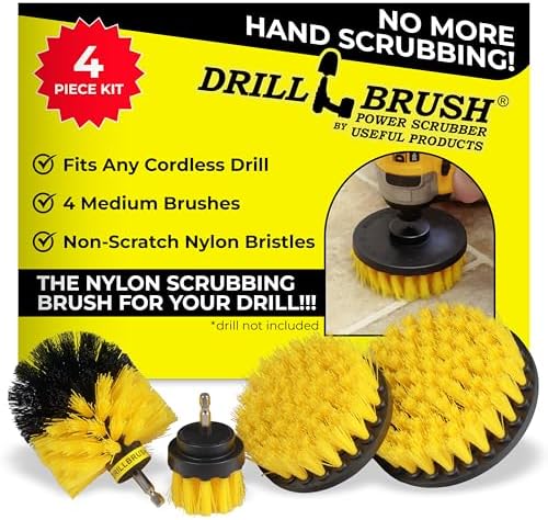 Drillbrush Electric Nylon Drill Brush Attachment Set