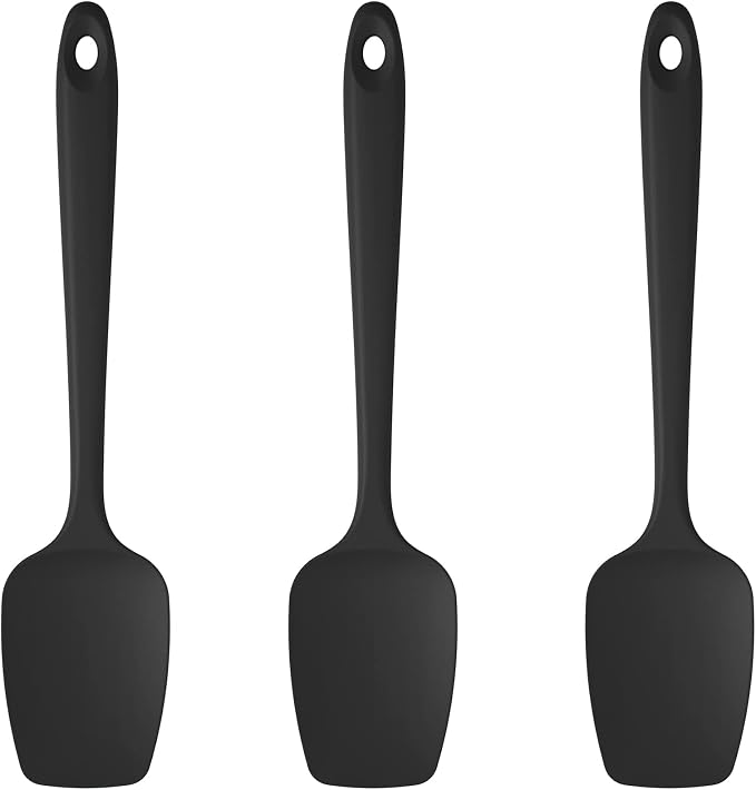 U-Taste Silicone Spoon Spatula Set, 600ºF High Heat Resistant Food Grade by U-Taste