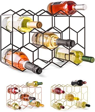 Gusto Nostro Countertop Wine Rack - 14 Bottle Freestanding Modern