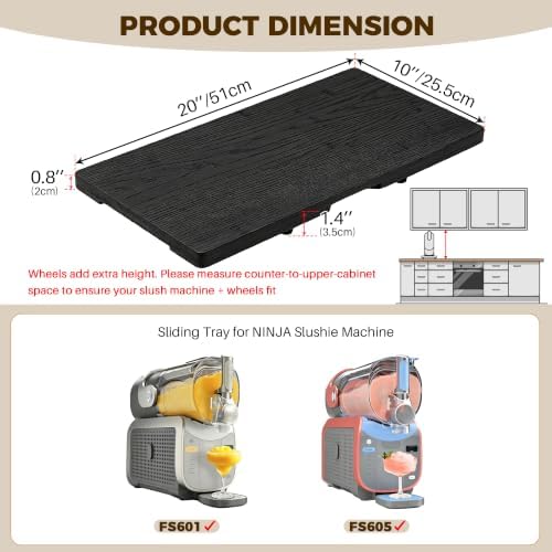 Black Pine Appliance Slider for Ninja SLUSHi