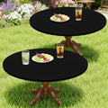 Moosfor 2 Pack Spandex Round Tablecloth, Fitted Table Cloth for 45-56