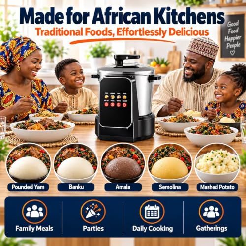 Automatic swa-llow Maker For Fufu, 900w Electric Pounded Yam Machine