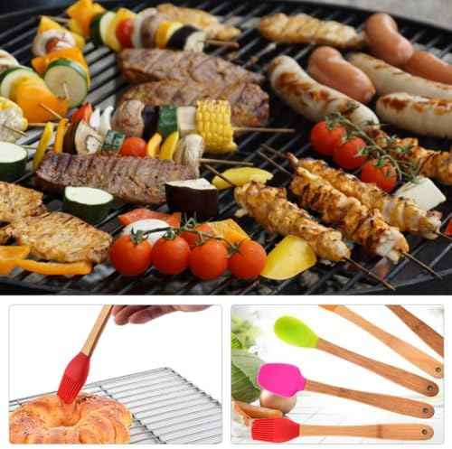 Silicone Baking Tool Set, Oil Brush, Scraper, Spoon, Spatulas