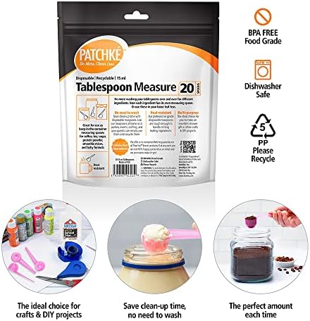 Disposable Measuring Spoons, Fits in Jar, Good for Formula, Coffee