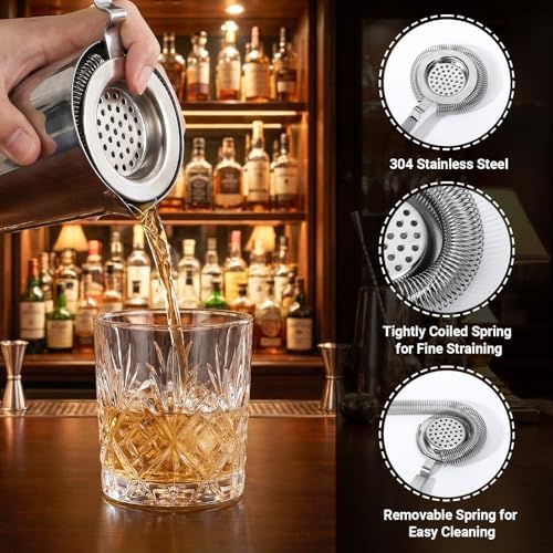 3 Pack Bar Set, Includes Shot Measure Jigger 2 oz 1 oz, 11.8" Bar