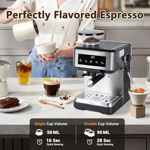 20Bar Espresso Machine with Built-in Grinder