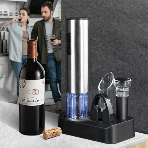 Electric Wine Opener Set, Rechargeable Cordless Automatic Wine Bottle