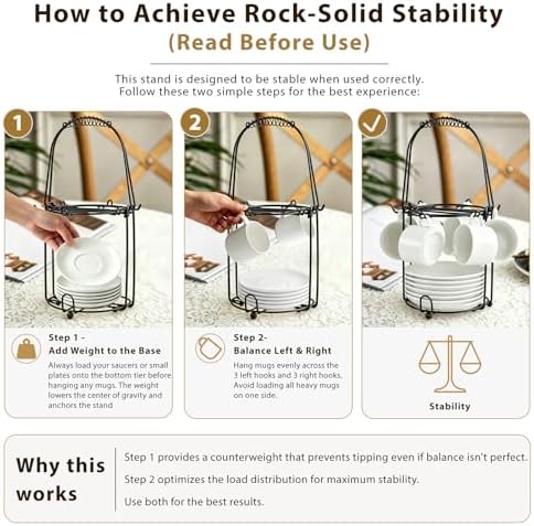 YY YEARCHY Coffee Cup Stand Holder Display Stand Mug Tea Rack Cup and