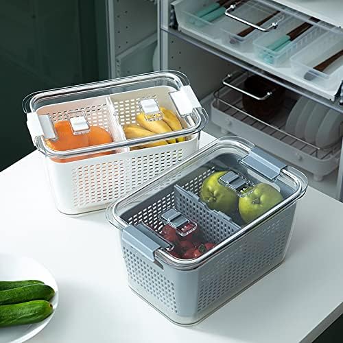4.5L Vegetable and Fruit Storage Container,Transparent Fresh Keeping