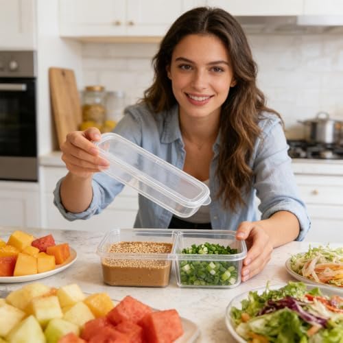 Refrigerator Organizer with Lid Fruit Food Box