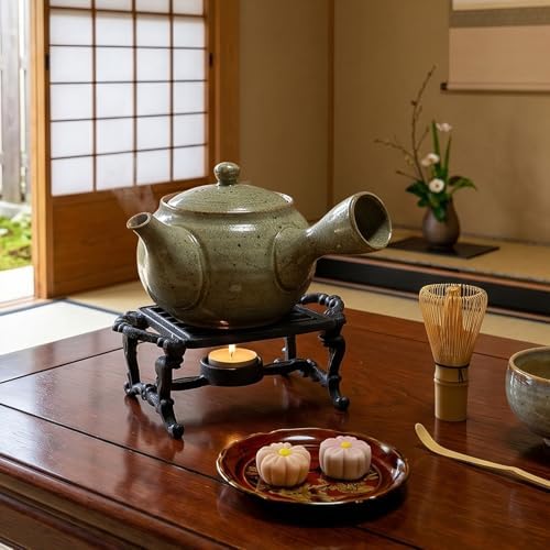 Cast Iron Teapot Warmer, Teapot Heater withTealight Holder