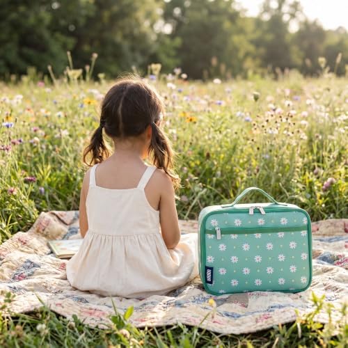 Wildkin Insulated Lunch Box for Kids, Daisy