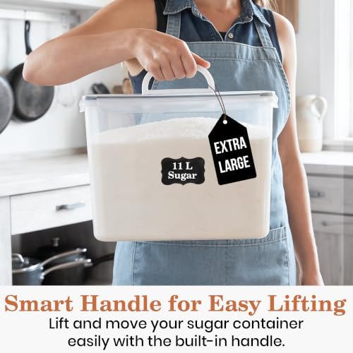 Extra Large 11L Airtight Flour Sugar Storage Containers