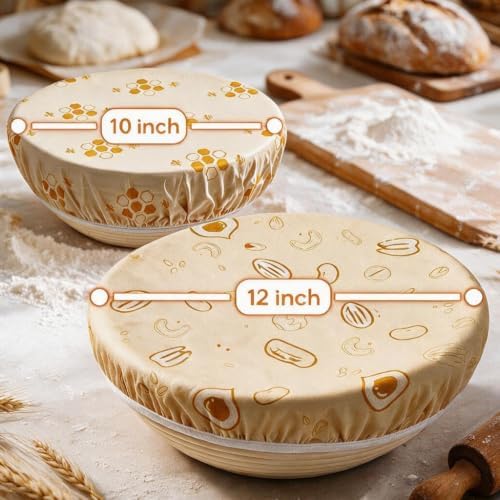 Beeswax Bowl Covers, 2 Pack, 10 and 12 Inch