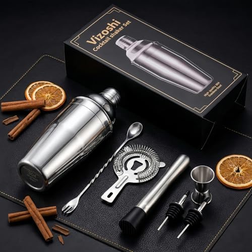 Cocktail Shaker Set, 7-Piece Bartender Kit, Mixology Kit, Bar Set