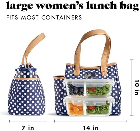 Fit & Fresh Westerly Lunch Bag, Navy Dot