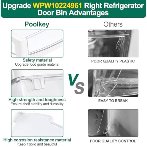 WPW10224961 W10224961 Refrigerator Door Shelf Bin