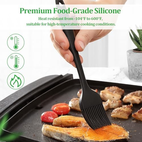 4 PCS Silicone Basting Pastry Brush,Heat Resistant Cooking Brush for