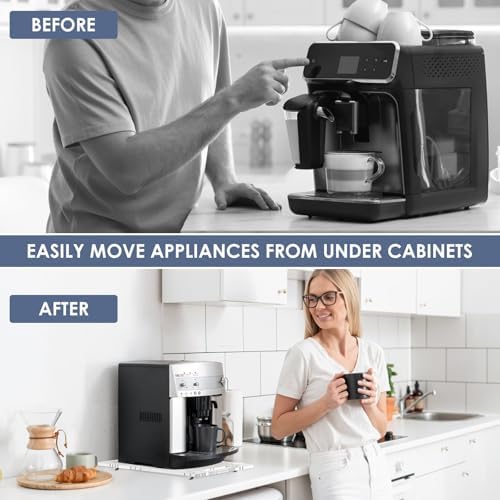 Acrylic Appliance Slider for Coffee Maker, 9.8" x 14"
