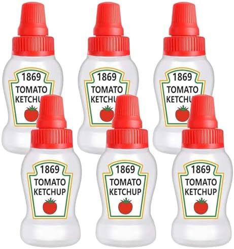 1.4 oz Mini Condiment Squeeze Bottles for Lunch Accessories, Mini