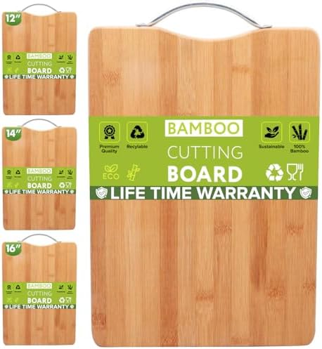 Cutting Boards for Kitchen - Bamboo Cutting Board Cutting Boards Juice