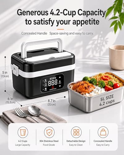 1L 16000mAh Rechargeable Cordless Electric Lunch Box