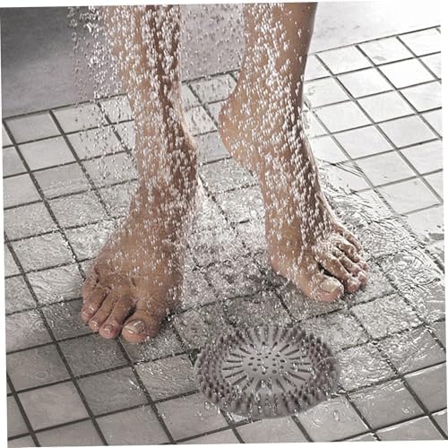 Drain Hair Catcher, 4PCS 5 Inch Round Soft Silicone Anti Clogging