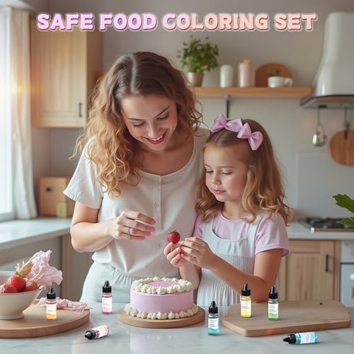 Cherrysea 7x6ml Oil-Based Food Coloring Set