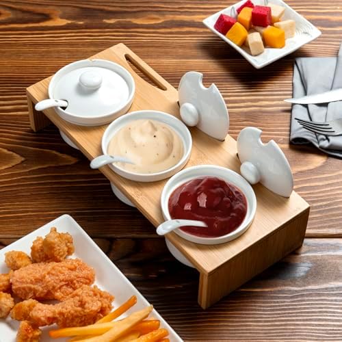 MyGift 10 Pcs Sauce Serving Dish, Hosting Party Essentials Host Gift
