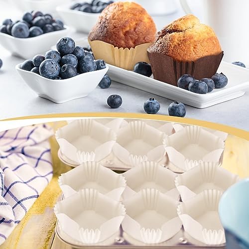 Uiifan 1200 Pcs Square Cupcake Liners 1.8" x 1.8" Square Brownie