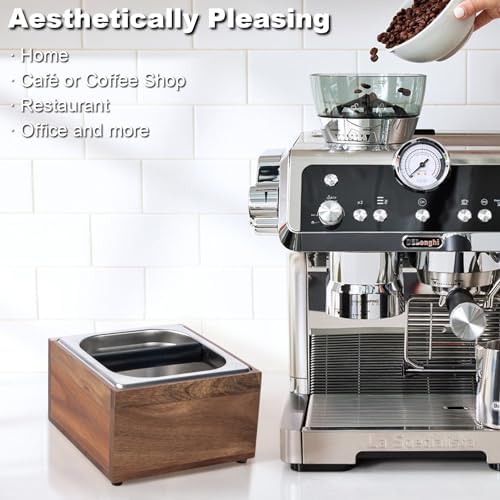 Espresso Knock Box Coffee Puck Dump Bin Grounds Accessories Tamping