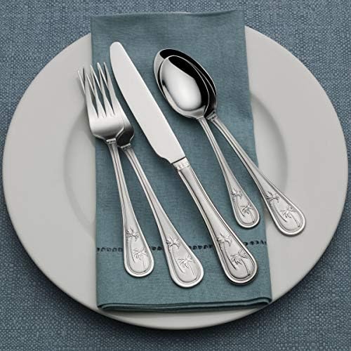 Towle Everyday Palm Breeze Flatware Service for 4, 20 Piece Set, 18/0