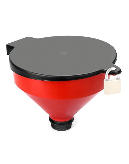 QWORK 4 Quart Lockable Drum Funnel - Image 7