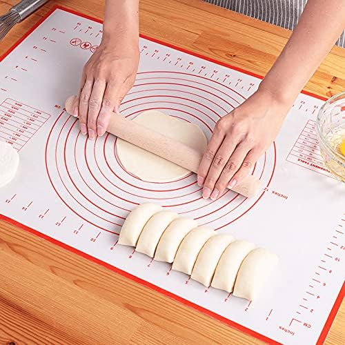 Silicone Baking Mat,Non Stick Rolling Dough with Measurements for Pie