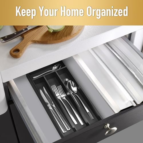 Silverware Organizer Small Bamboo Kitchen Drawer Organizer Utensil