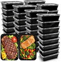 50-Pack Meal Prep Containers, Single Compartment with lids, 26 OZ.
