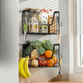 2-Pack Magnetic Fruit Basket Shelf for Refrigerator