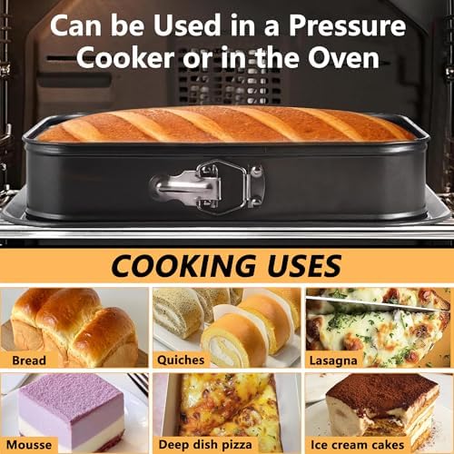 Rectangular Springform Cake Baking Pans: Non-Stick Springform Pans