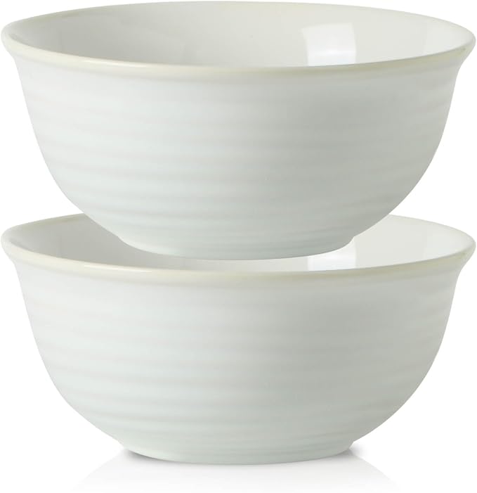HASENSE Ceramic Serving Bowls, 8.3 Inch Large Soup Bowls by Hasense