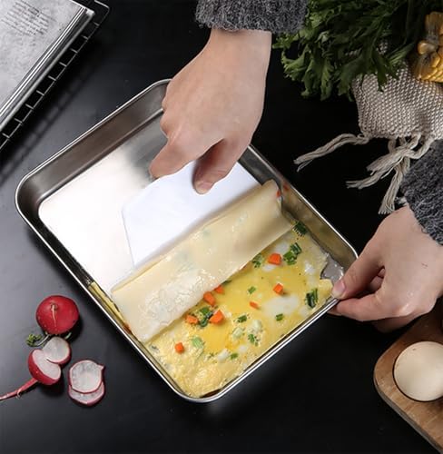 Toaster Oven Pans Set of 6 Baking Sheets Non-Stick Baking Tray
