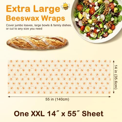 XXL Beeswax Bread Wrap, 14" x 55"