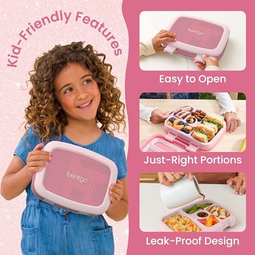 Bentgo Kids Bento-Style 5-Compartment Leak-Proof Lunch Box