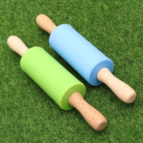 Silicone Rolling Pin Set Baking Dough Tools 4pcs for Children
