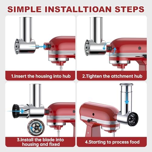 Kitchwiyte Stainless Steel Attachment for KitchenAid Stand Mixer