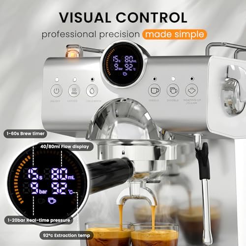 Espresso Machine, 20 Bar with Steam Wand