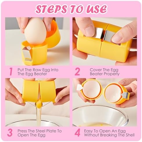 3pcs Egg Shell Opener, Egg Peeler Tool Set,Egg Separator for Raw Eggs