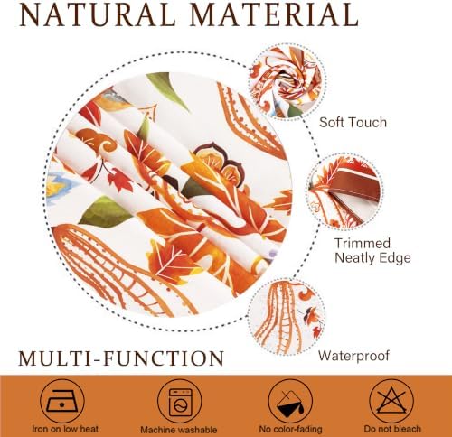Waterproof Tablecloth Fall Tablecloth, Autumn Rectangle Paisley