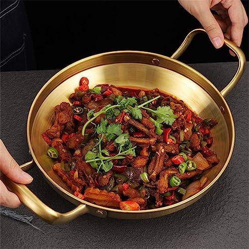 Stainless Steel Paella Pan Seafood Rice Pot Home Cooking Picnic Snack
